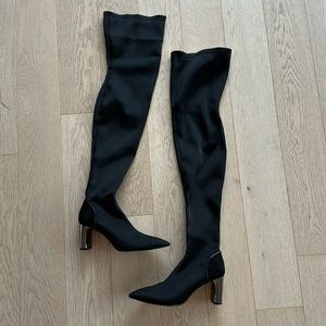 Zara sock knee boots
